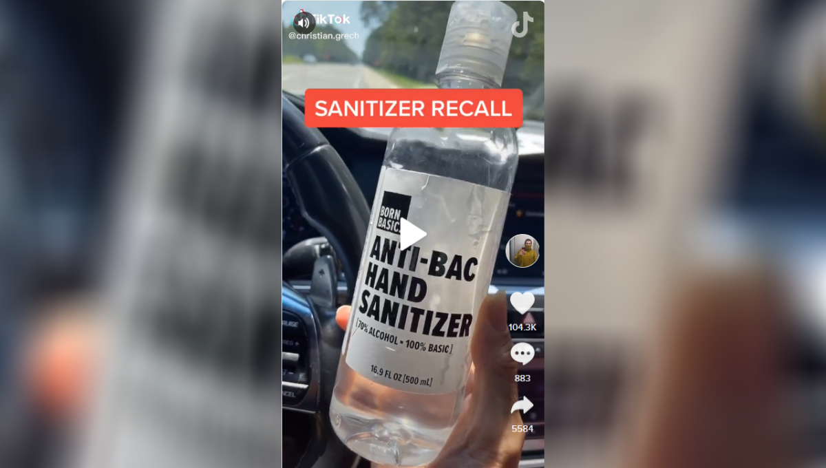 hand sanitizer recall