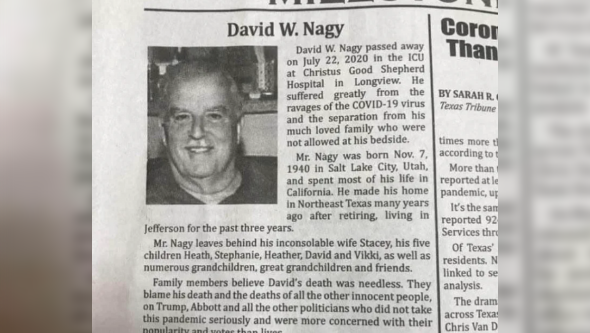 texas obituary david nagy