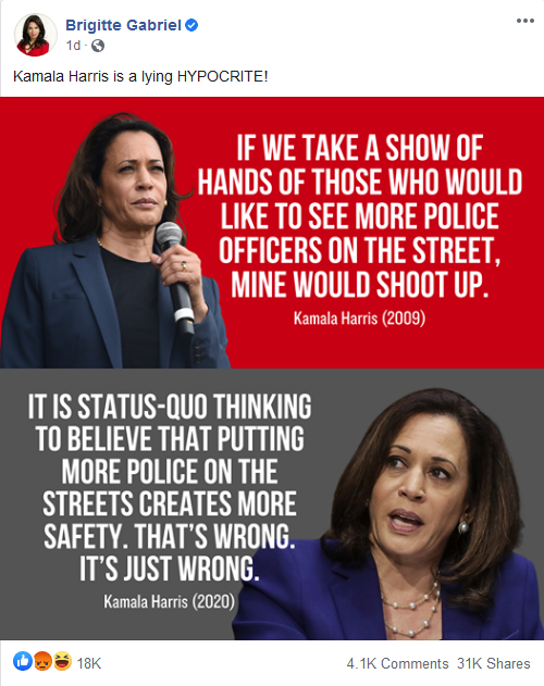 statements contrasting kamala snopes correctly strictly literal attributes