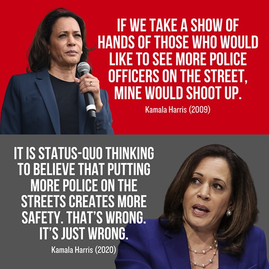 Did Kamala Harris Make These Contrasting Statements About Police? |  Snopes.com