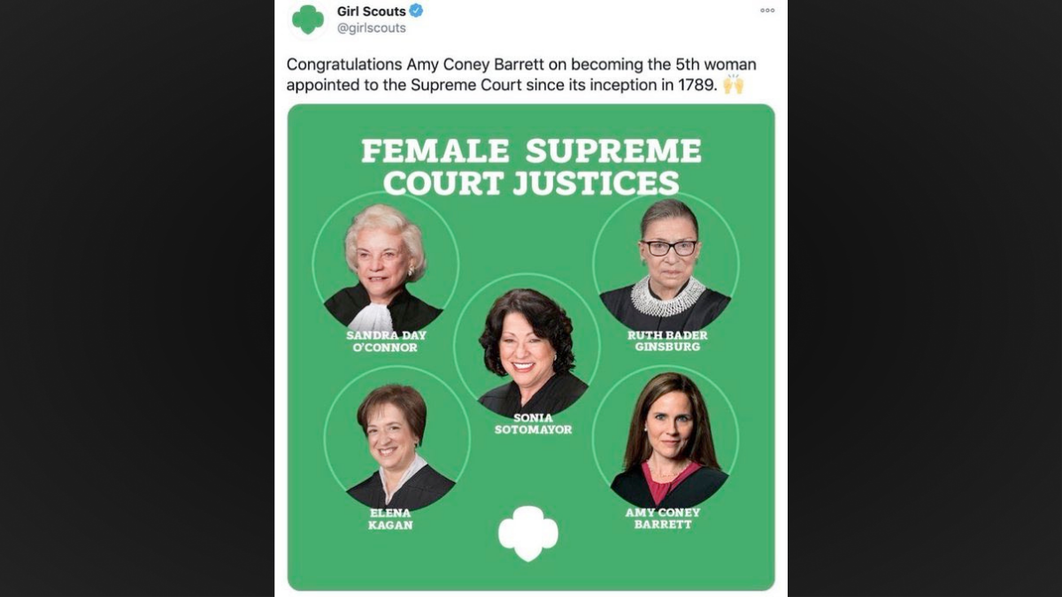 Did the Girl Scouts Congratulate Amy Coney Barrett on Twitter?
