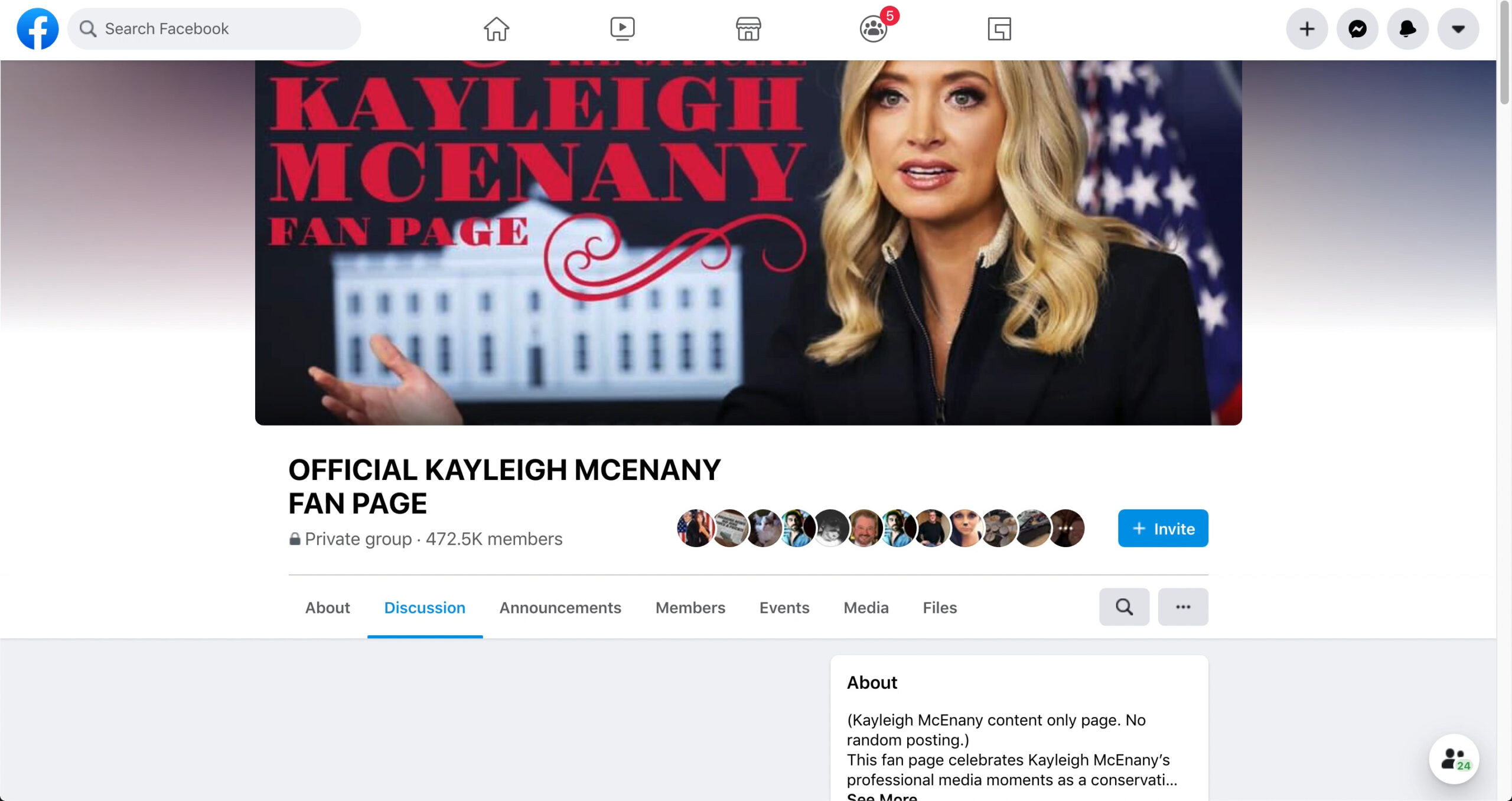 Facebook Shutters Pro-Trump Group Posing as 'Official Kayleigh McEnany Fan Page'