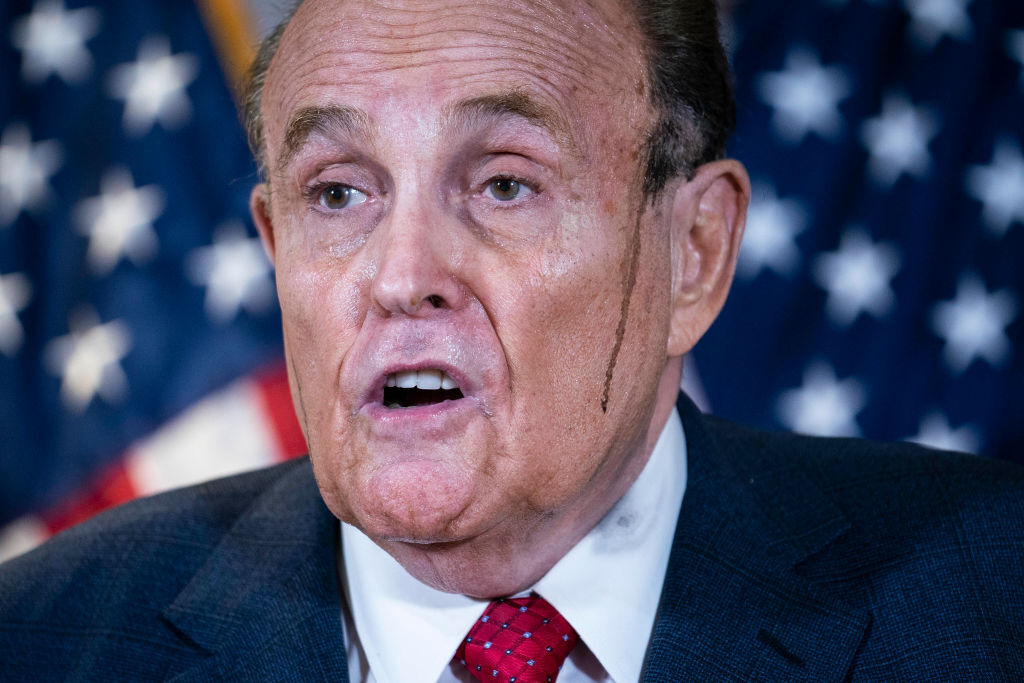 Did Rudy Giuliani's Hair Dye 'Melt' During a News Conference?