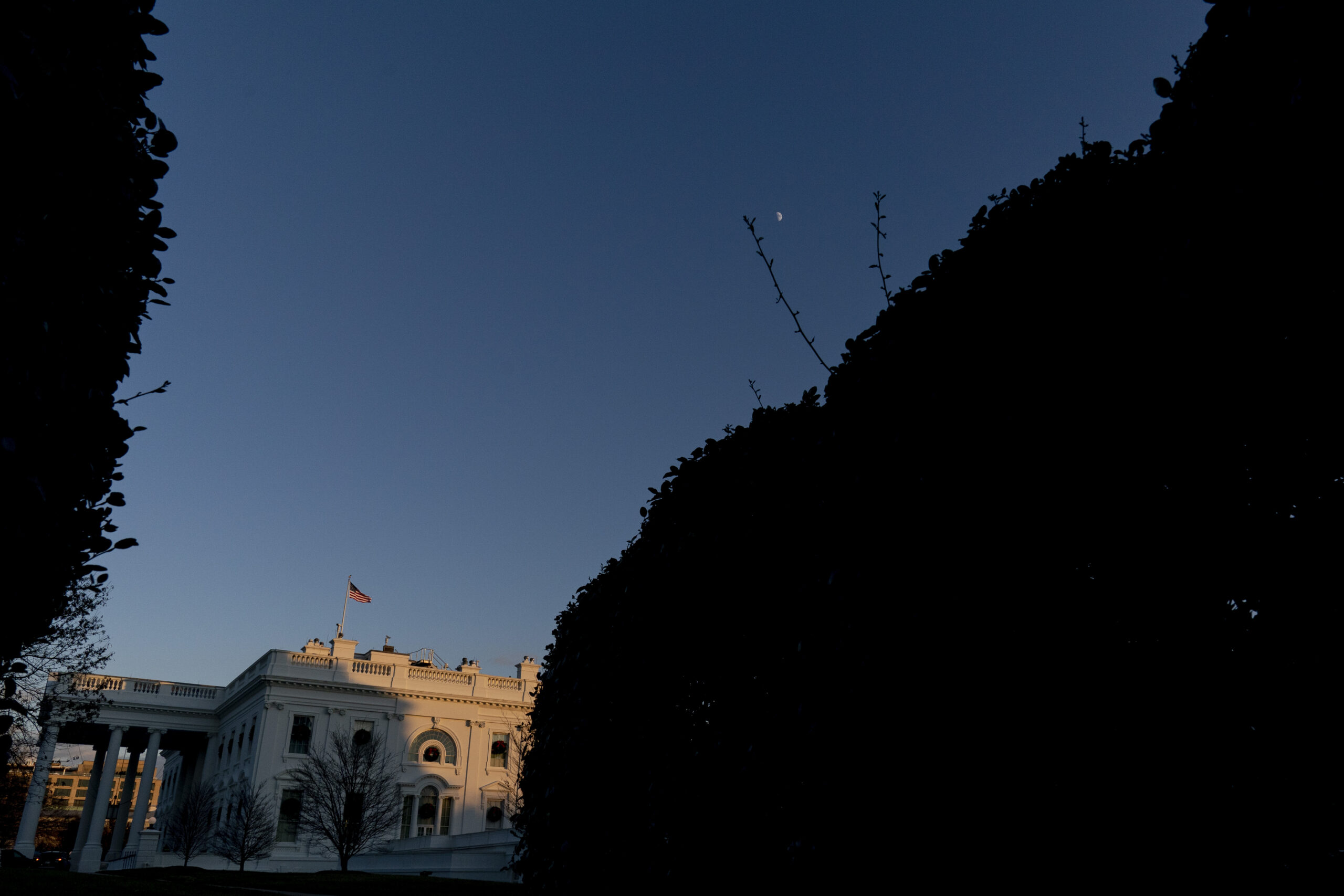 A view of the White House, Tuesday, Dec. 22, 2020, in Washington. (AP Photo/Andrew Harnik)