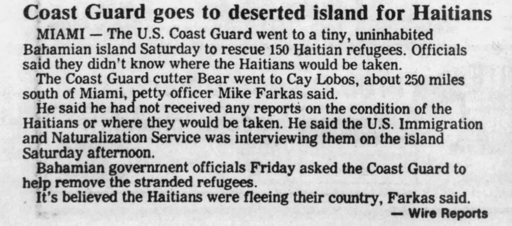 coast guard us u.s. rescue rescued deserted uninhabited island bahama cuba florida
