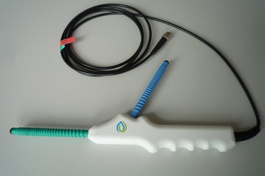 This photo provided on Friday, March 12, 2021 by the German 'Bundesnetzagentur' (Federal Network Agency) shows parts of a 'water vitalizer' device. German authorities on Friday banned the sale and use of the New Age 'water vitalizer' device amid concerns that it is interfering with amateur radio signals. (Bundesnetzagentur via AP)