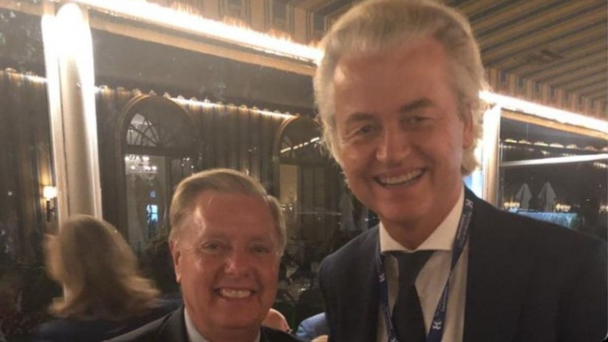 Lindsey Graham photographed with Geert Wilders