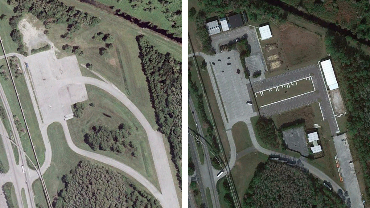 An airport that once existed at Walt Disney World is now abandoned.