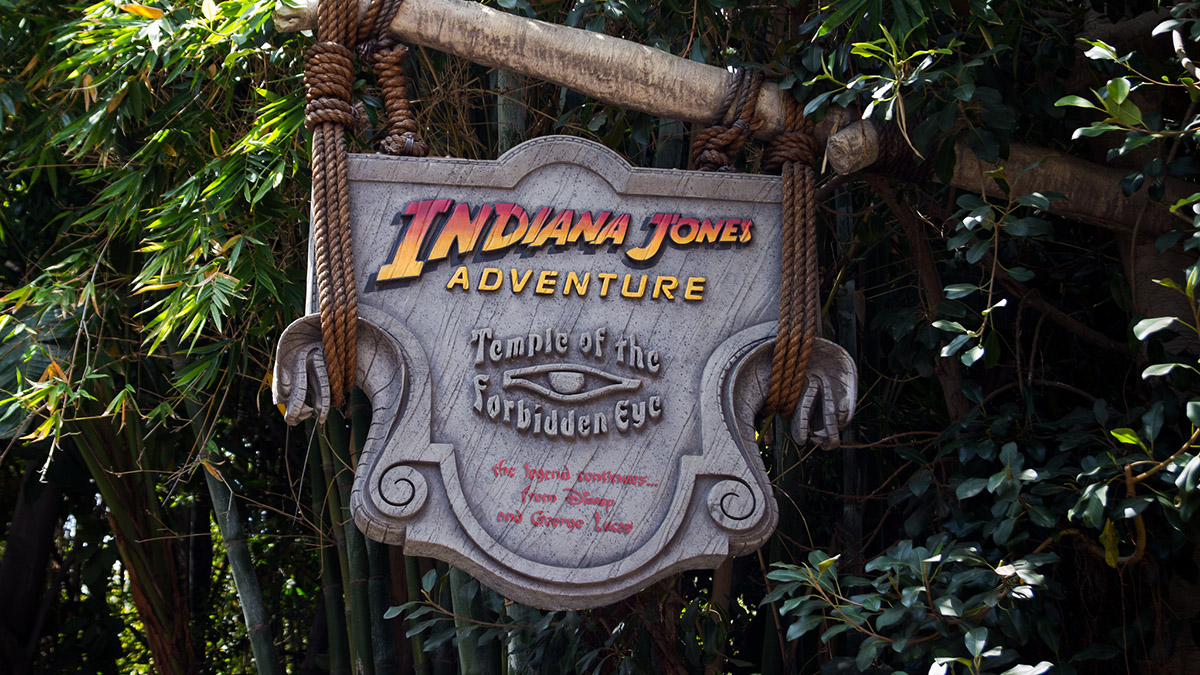 The Indiana Jones Adventure ride at Disneyland has a long queue line.