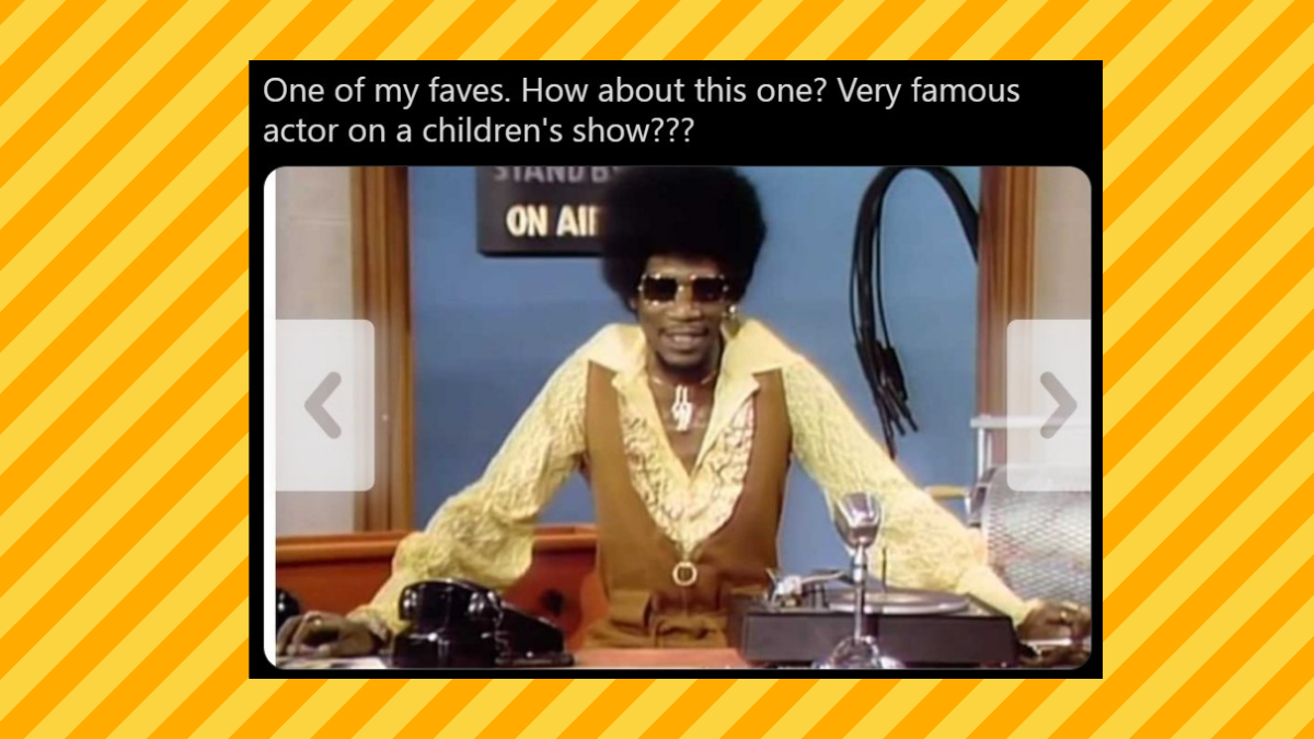 A photograph shows Morgan Freeman on the children's show "The Electric Company."