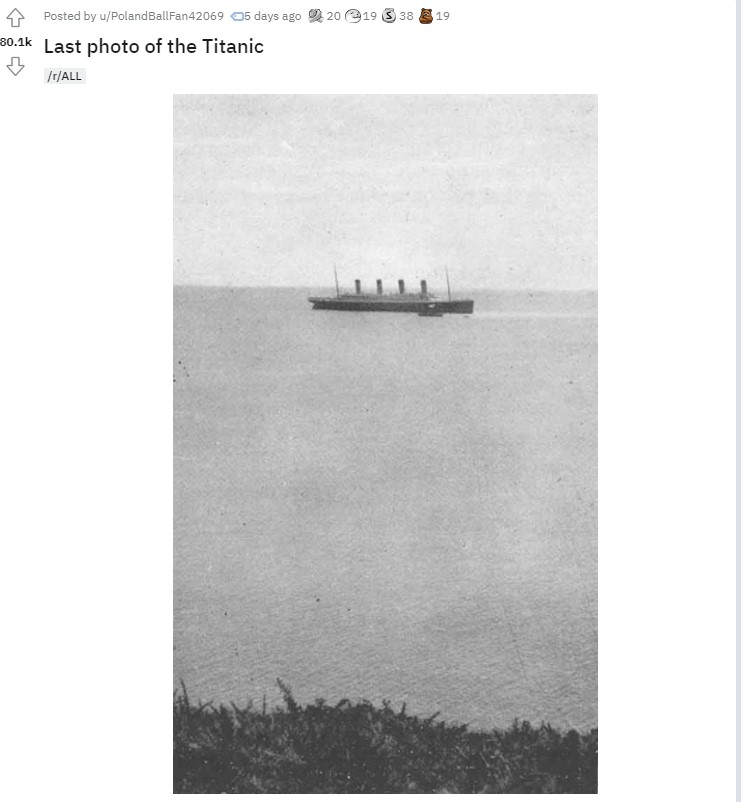 Is This The Final Photograph Of The Titanic Snopes Com