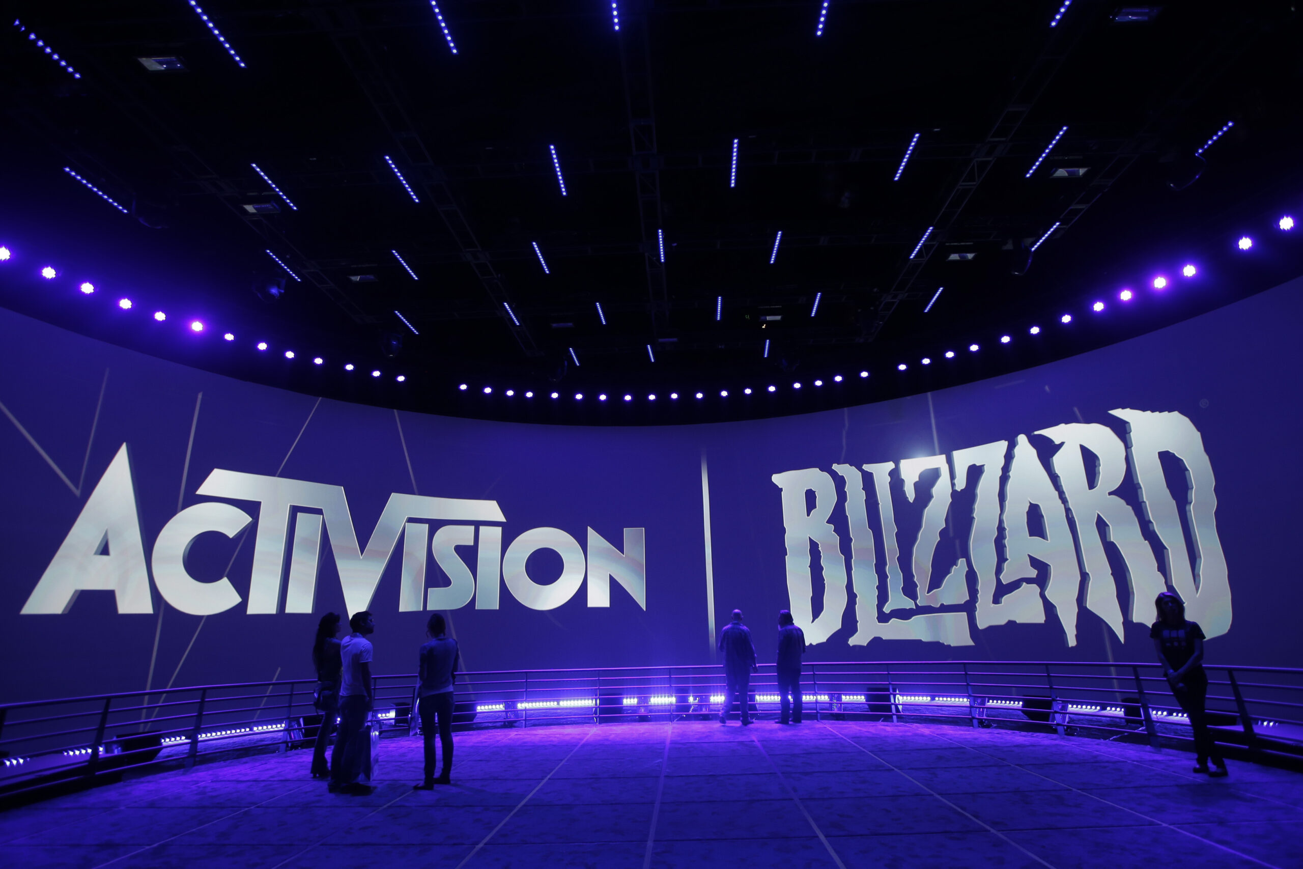 FILE - This June 13, 2013 file photo shows the Activision Blizzard Booth during the Electronic Entertainment Expo in Los Angeles. The president of Activision's Blizzard Entertainment is stepping down, Tuesday, Aug. 3, 2021, weeks after the company was hit with a discrimination and sexual harassment lawsuit in California as well as backlash from employees over the work environment. (AP Photo/Jae C. Hong, File)