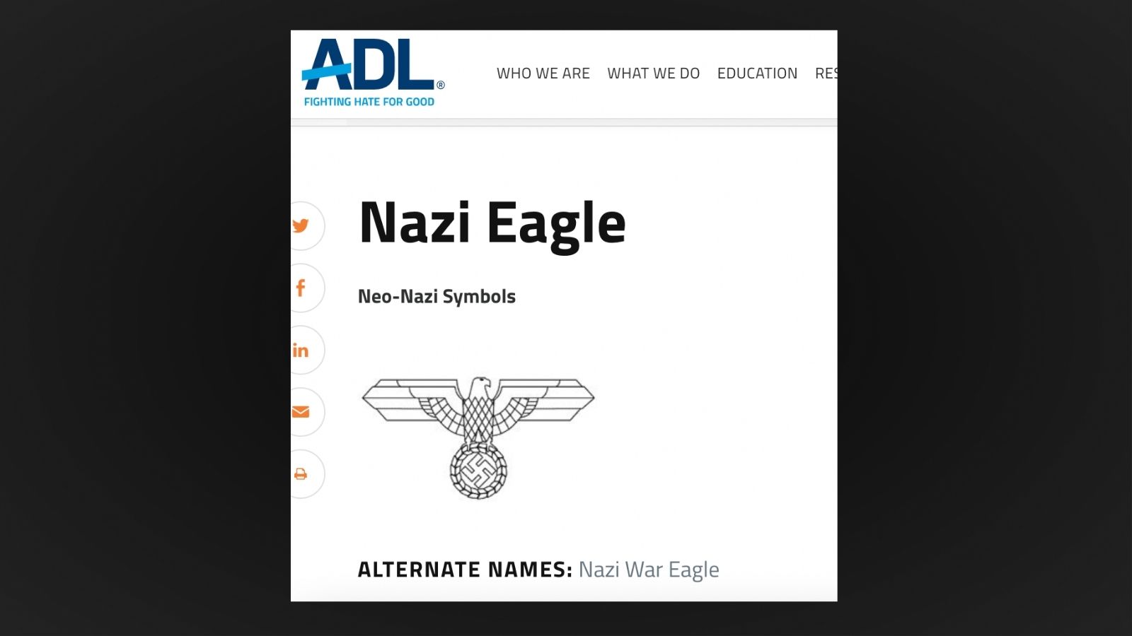 eagle nazi imagery