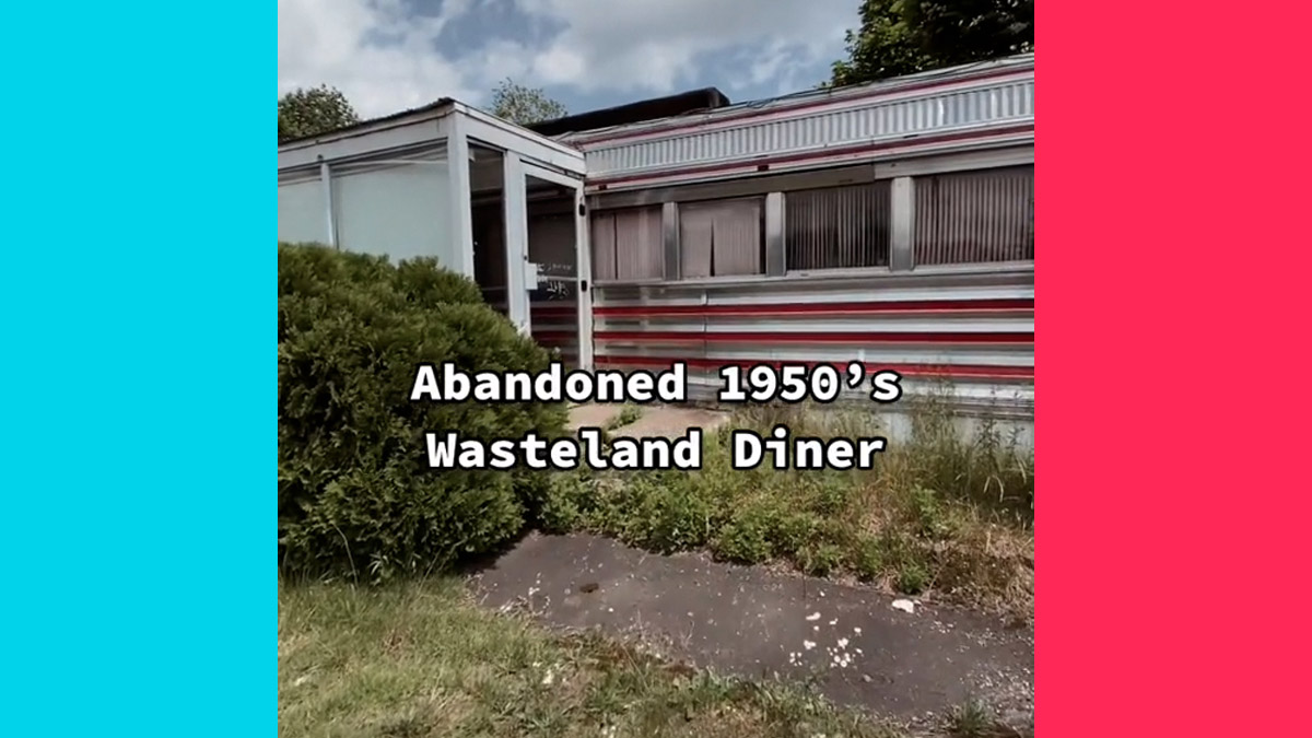 An abandoned 1950s wasteland diner was part of a new TikTok video that showed an old diner in Buffalo New York.