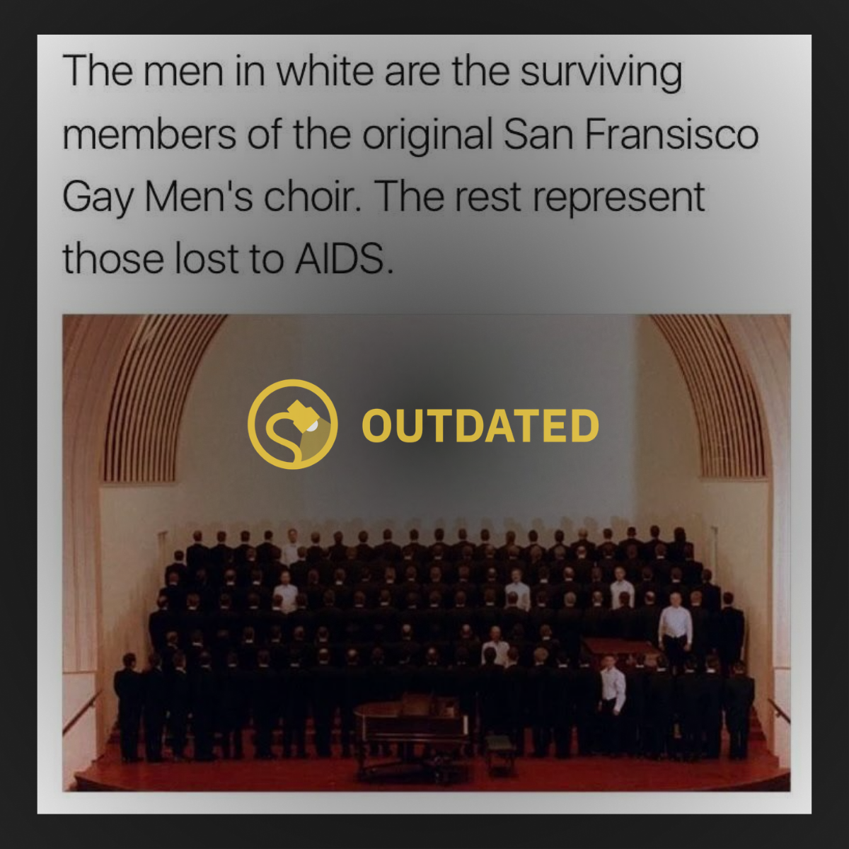 Surviving members of the original San Francisco Gay Men's Choir