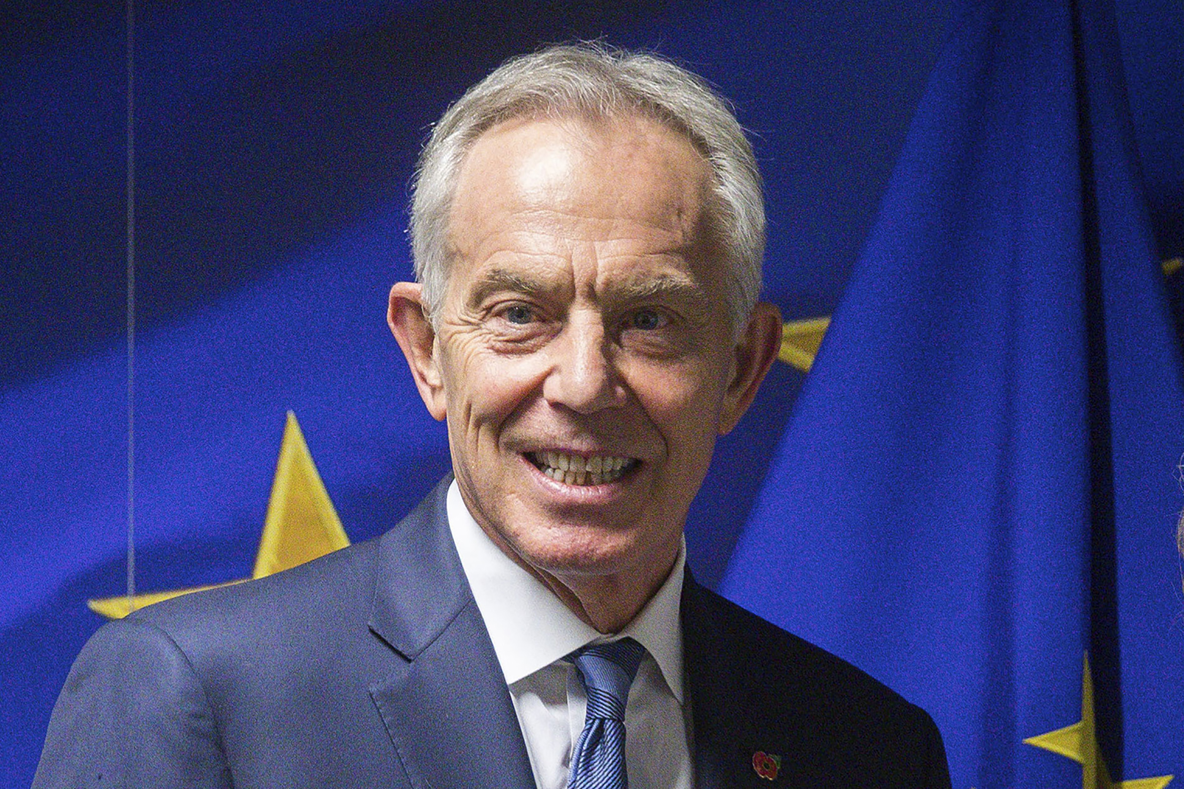 FILE - Former British Prime Minister Tony Blair is shown ahead of a meeting at the EU Charlemagne building in Brussels, in this Wednesday, Nov. 6, 2019, file photo. Hundreds of world leaders, powerful politicians, billionaires, celebrities, religious leaders and drug dealers have been stashing away their investments in mansions, exclusive beachfront property, yachts and other assets for the past quarter century, according to a review of nearly 12 million files obtained from 14 different firms located around the world. The report released Sunday, Oct. 3, 2021, by the International Consortium of Investigative Journalists involved 600 journalists from 150 media outlets in 117 countries. Former British Prime Minister Tony Blair is one of 330 current and former politicians identified as beneficiaries of the secret accounts. (Stephanie Lecocq/Pool via AP, File)