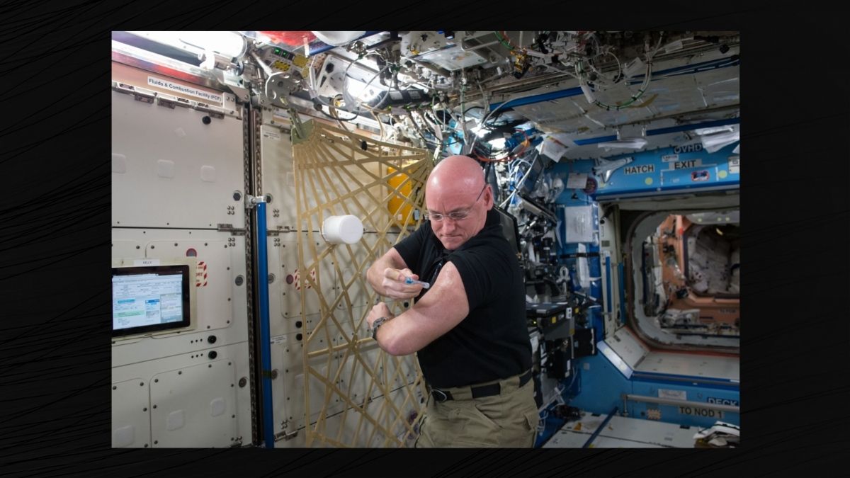 astronaut flu shot