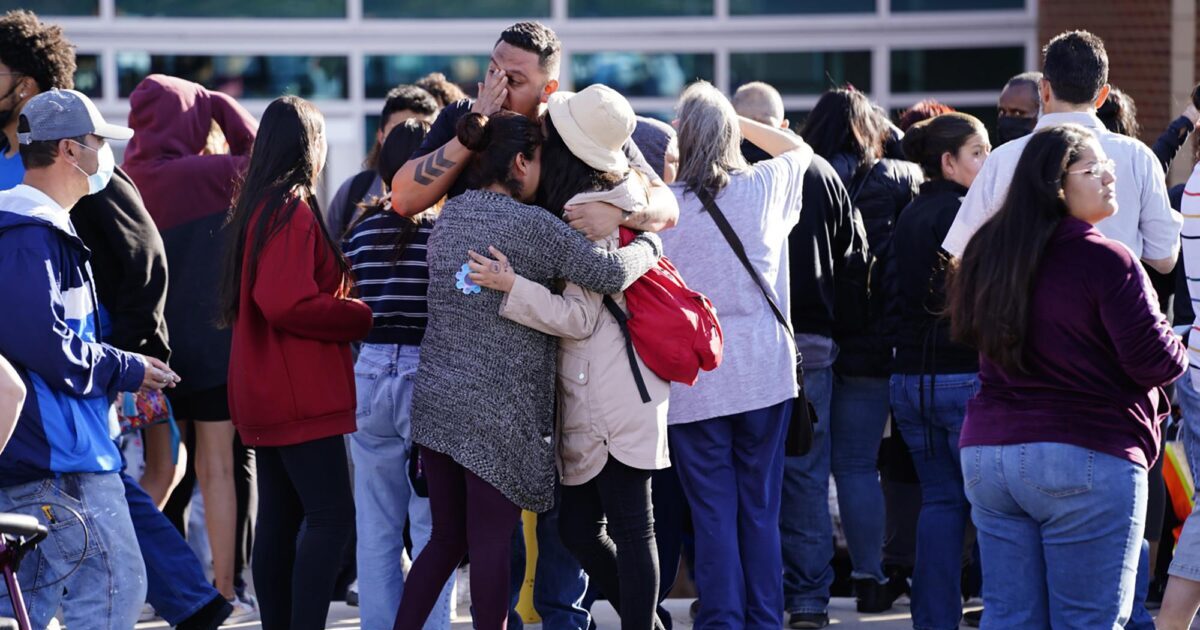 Three students were shot Friday during a fight in the parking lot of a high school in the Denver suburb of Aurora, the police chief said, only days after six teenagers from a nearby campus were shot and injured at a park.