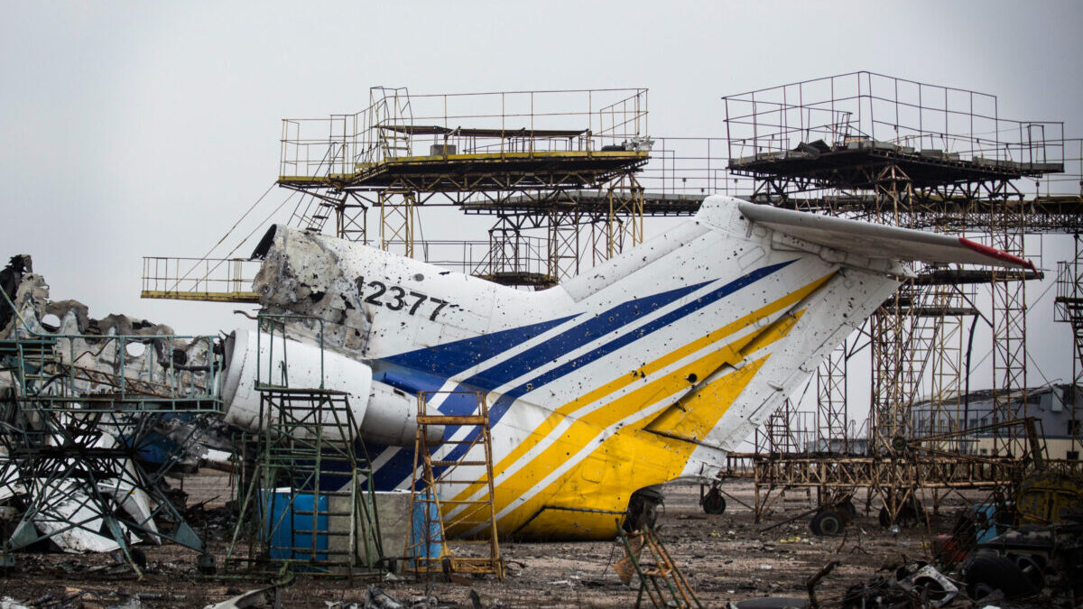 Donetsk Sergei Prokofiev International Airport was not completely abandoned in the ocean as hinted at by an online advertisement.