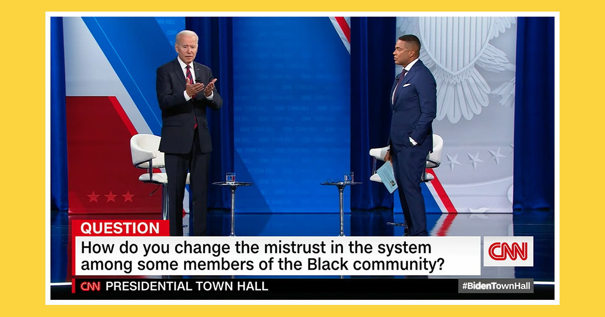 A video with US President Joe Biden and Don Lemon from a CNN Presidential Town Hall was taken out of context on social media.