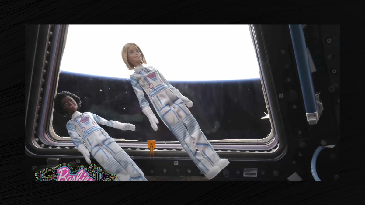 barbie dolls in space