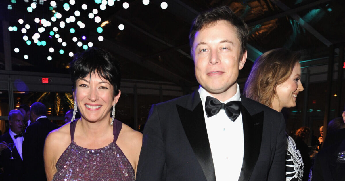 Elon Musk and Ghislaine Maxwell an associate of Jeffrey Epstein both appear in a photo or picture from 2014.
