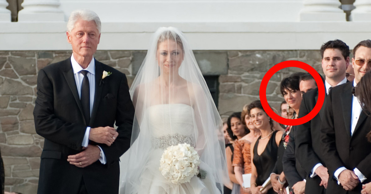 Ghislaine Maxwell at Chelsea Clinton's wedding