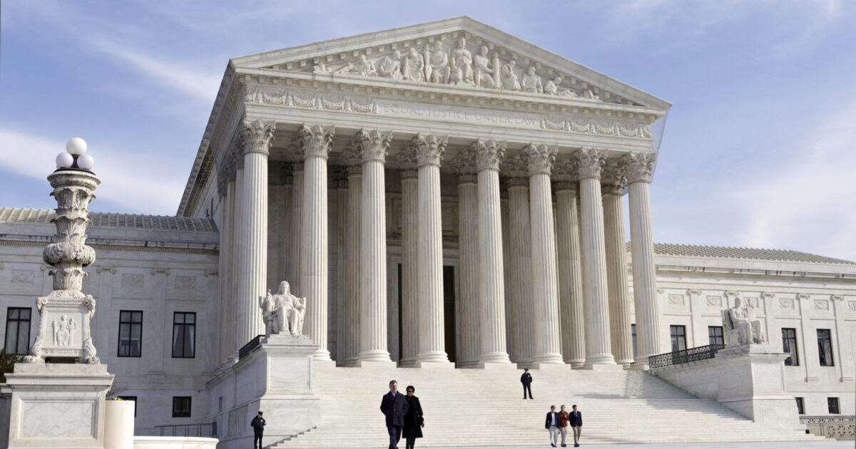 FILE - This photo shows the U.S. Supreme Court Building, Wednesday, Jan. 25, 2012 in Washington. A draft opinion circulated among Supreme Court justices suggests that a majority of high court has thrown support behind overturning the 1973 case Roe v. Wade that legalized abortion nationwide, according to a report published Monday night, May 2, 2022 in Politico. (AP Photo/J. Scott Applewhite, File)