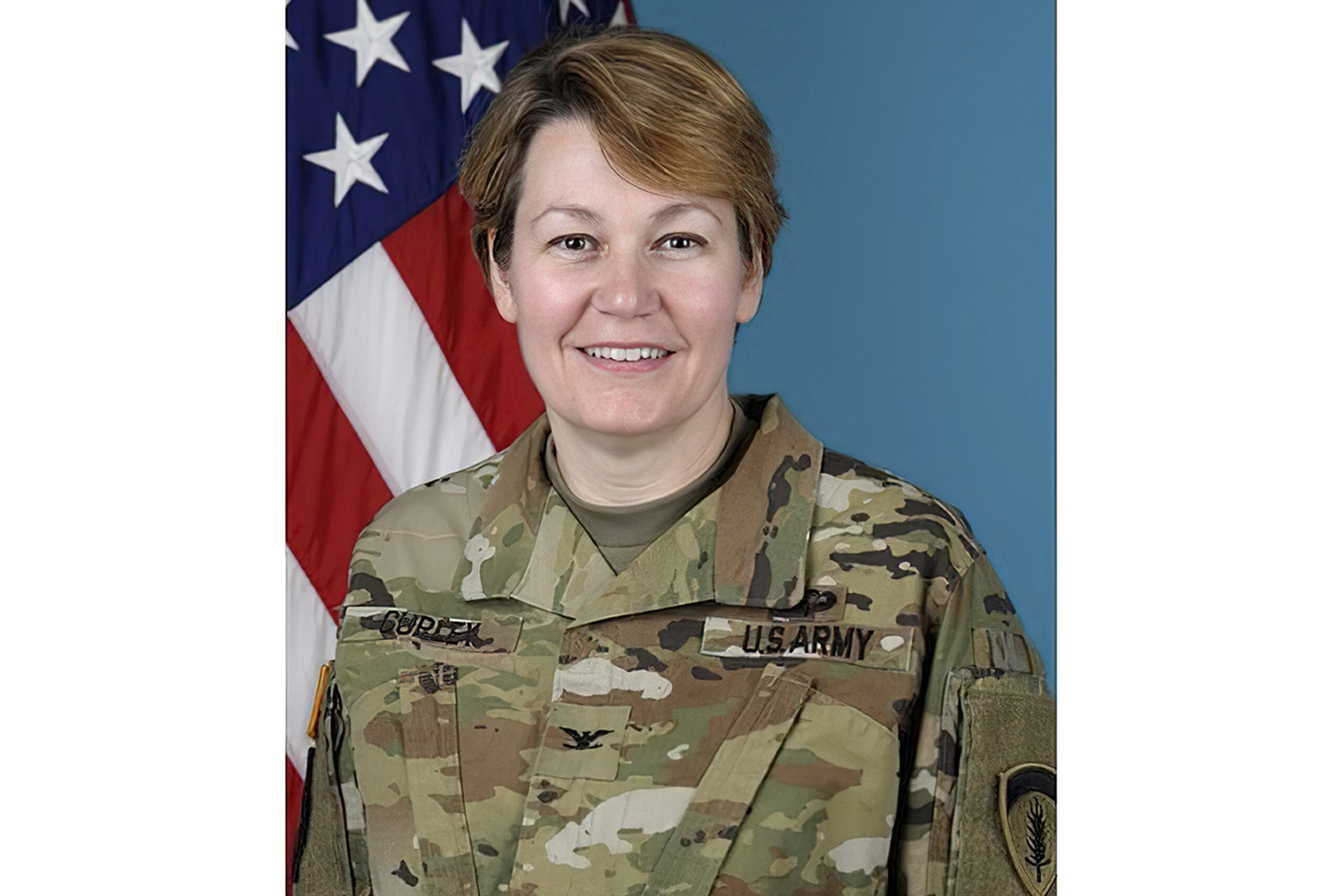 This image provided by the U.S. Army shows Col. Gail Curley. When Gail Curley began her job as Marshal of the U.S. Supreme Court less than a year ago, she would have expected to work mostly behind the scenes: overseeing the court’s police force and the operations of the marble-columned building where the justices work. Earlier this month, however, Curley was handed a bombshell of an assignment, overseeing an investigation into the leak of a draft opinion and apparent votes in a major abortion case. People who know Curley described the former Army colonel, a military lawyer by training, as the right kind of person to be tasked with investigating a highly-charged leak: smart and unlikely to be intimidated but also apolitical and private. (U.S. Army via AP)