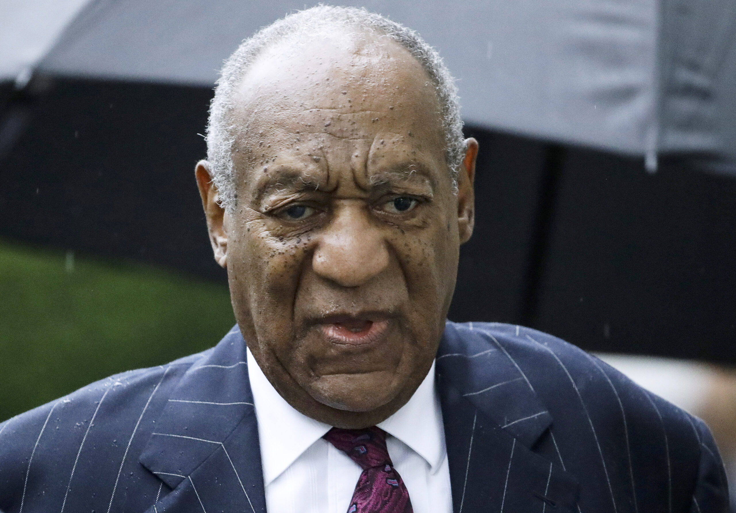 FILE - Bill Cosby arrives for a sentencing hearing following his sexual assault conviction at the Montgomery County Courthouse in Norristown Pa., on Sept. 25, 2018. Jurors at a civil trial found Tuesday, June 21, 2022, that Cosby sexually abused a 16-year-old girl at the Playboy Mansion in 1975. (AP Photo/Matt Rourke, File)