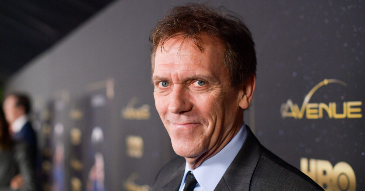 Hugh Laurie did not transition or identify as a transgender woman despite a misleading ad that showed a doctored picture of the actor with the word "her."