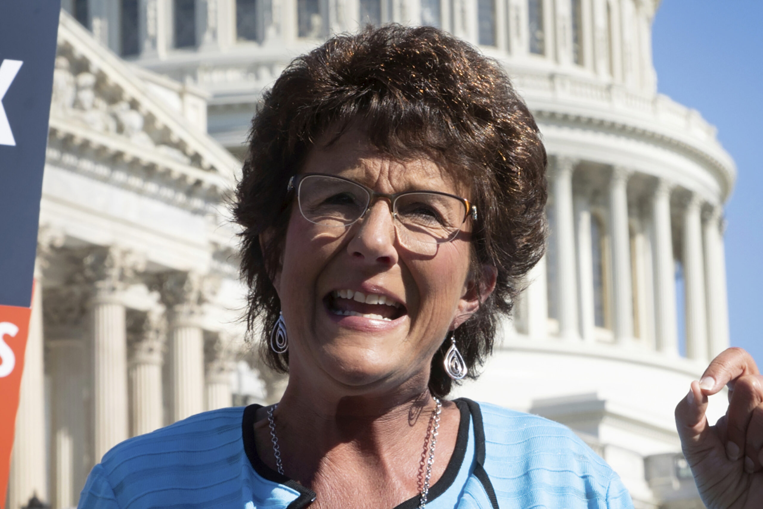 FILE - In this July 19, 2018, photo, Rep. Jackie Walorski, R-Ind., speaks on Capitol Hill in Washington. Walorski's office says that she was killed Wednesday, Aug. 3, 2022, in a car accident. (AP Photo/J. Scott Applewhite, File)