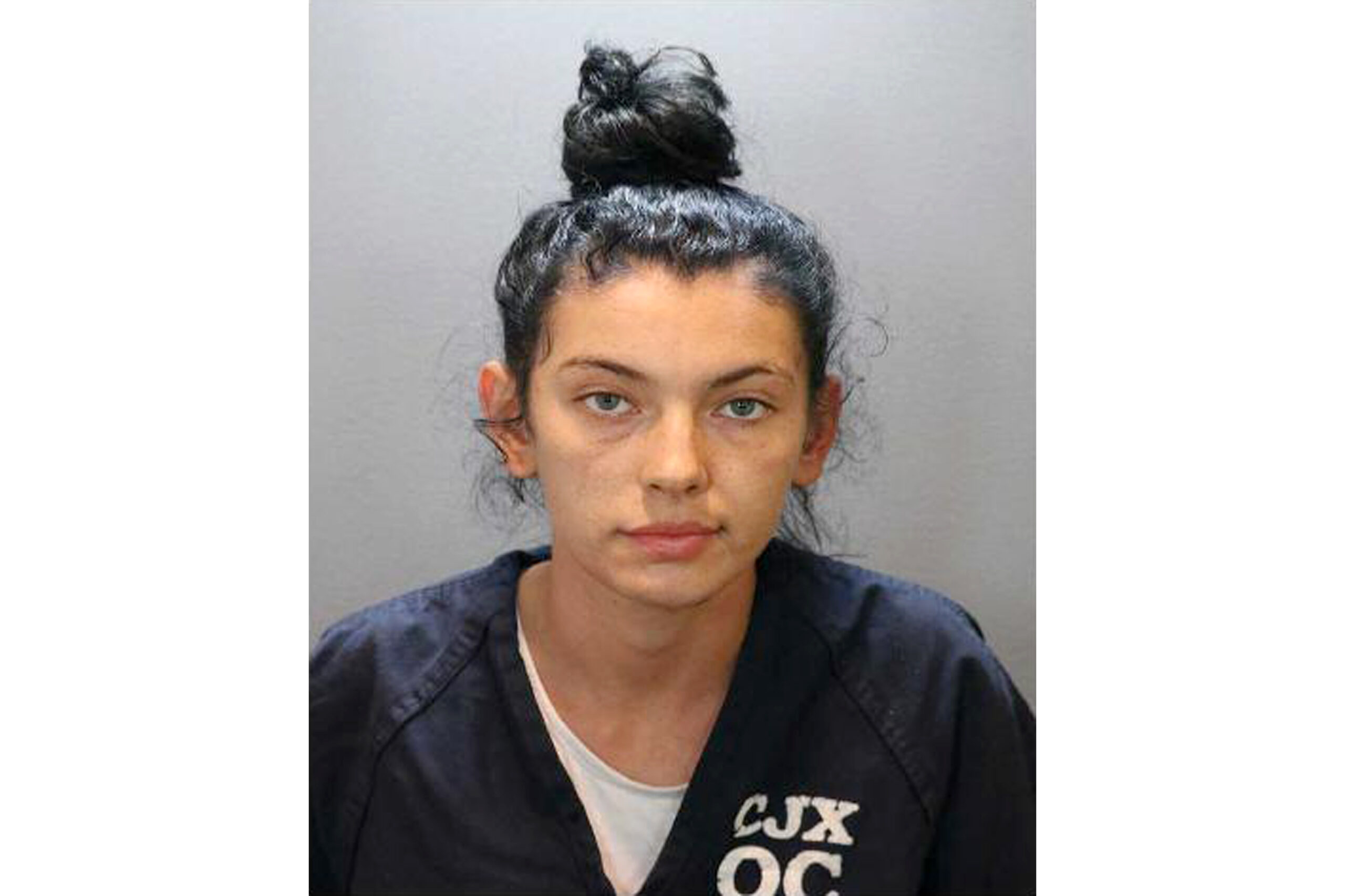 This image released by the Orange County District Attorney's Office shows Hannah Star Esser, who authorities have charged with killing a man by ramming her car into him after accusing him of trying to run over a cat in the street. Esser, 20, was charged with one count of murder in the death of 43-year-old Victor Anthony Luis and is detained on $1 million bail, the Orange County District Attorney's office said in a statement Wednesday, Sept. 28, 2022. (Orange County District Attorney's Office via AP)