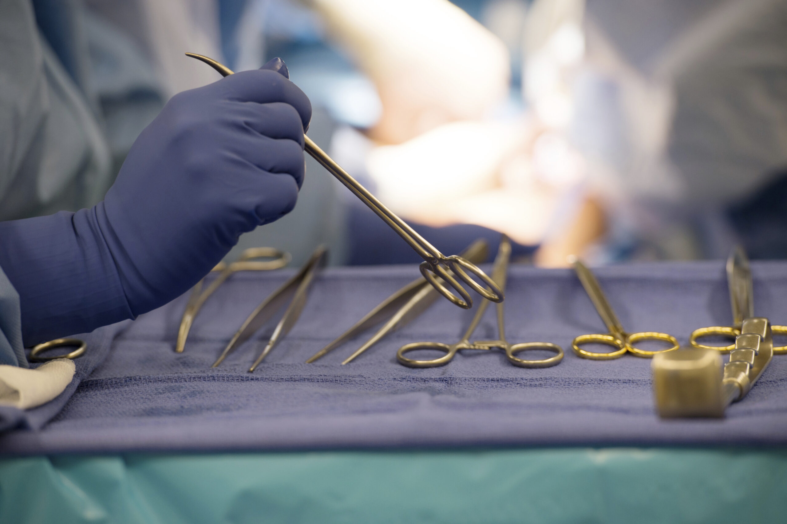 FILE - Surgical instruments are used during an organ transplant surgery at a hospital in Washington on Tuesday, June 28, 2016. The U.S. counted its millionth organ transplant on Friday, Sept. 9, 2022, a milestone that comes at a critical time for Americans still desperately waiting for that chance at survival. (AP Photo/Molly Riley)