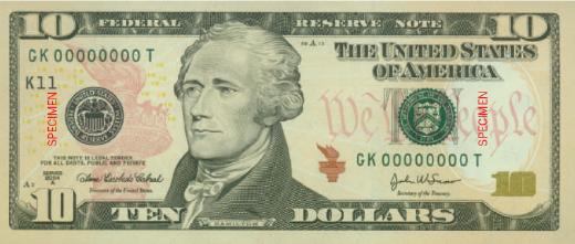 Image result for $5 and $10 bills
