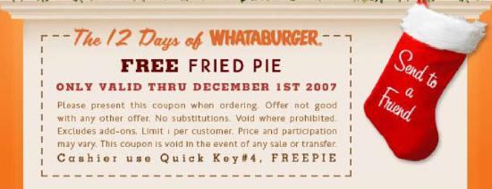 &#39;The 12 Days of Whataburger&#39; Coupons