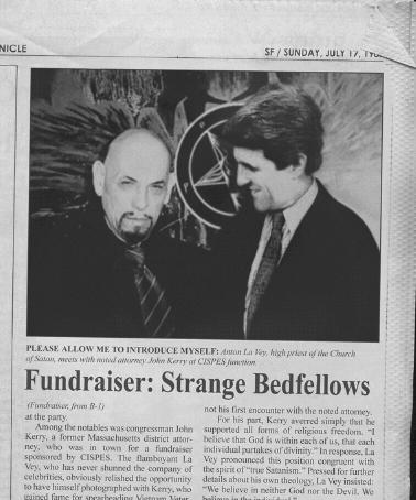 John Kerry and Anton LaVey
