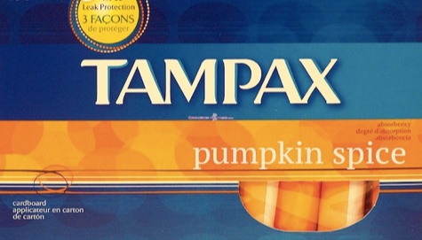 pumpkin spice tampons tampax