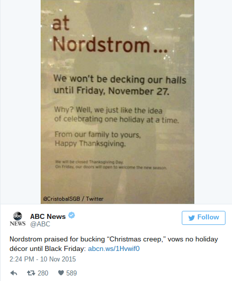 nordstrom tweet
