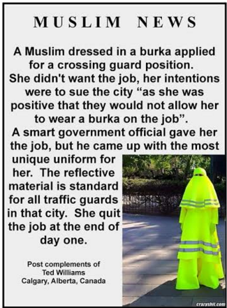 muslim crossing guard