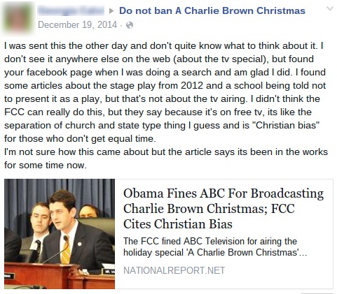 obama bans charlie brown