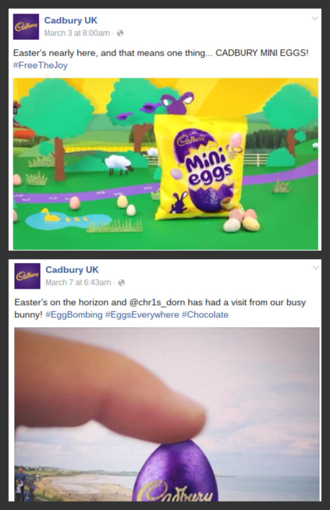 cadbury social media