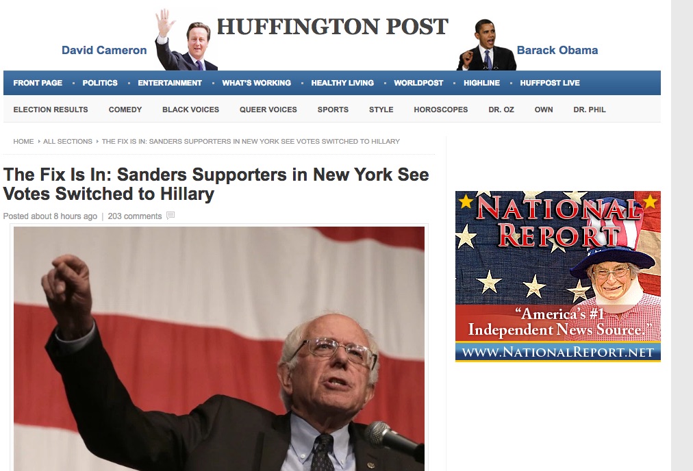 The_Fix_Is_In__Sanders_Supporters_in_New_York_See_Votes_Switched_to_Hillary_-_Huffington_Post___Huffington_Post