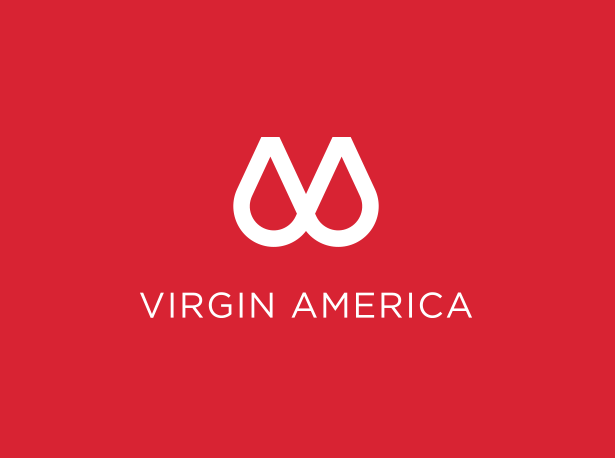 Virgin America's April Fool's Day logo