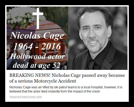 nic cage motorcycle accident