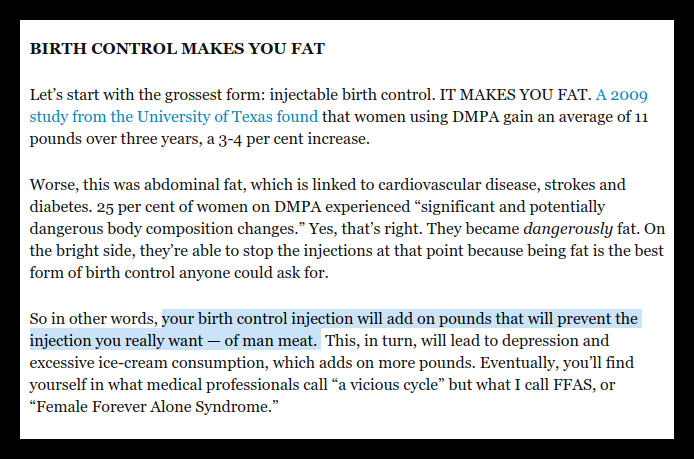 birth control makes you fat