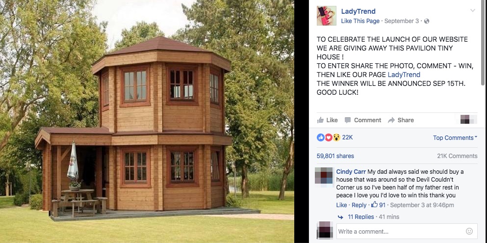 LadyTrend tiny house