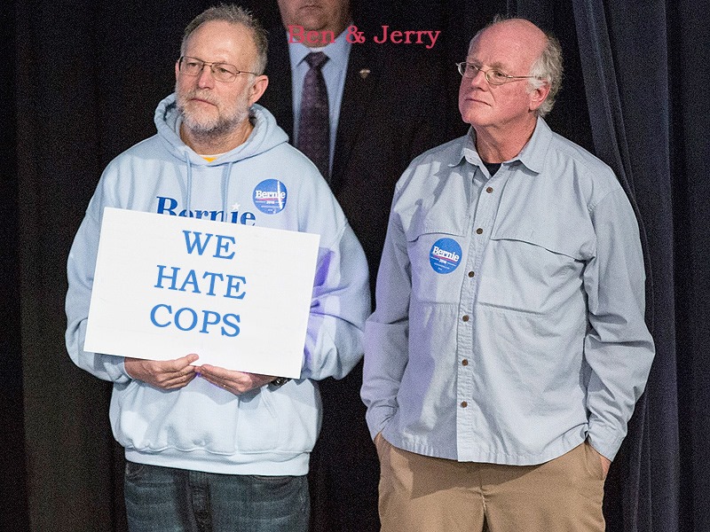 ben and jerry hate cops