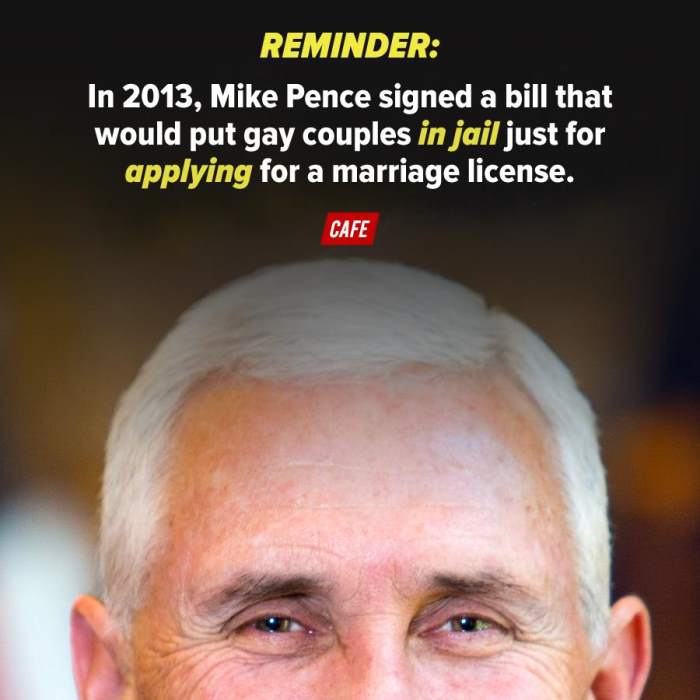 Mike Pence marriage license
