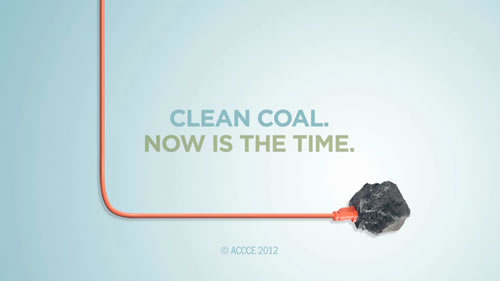 An ad sponsored by the American Coalition for Clean Coal Electricity.